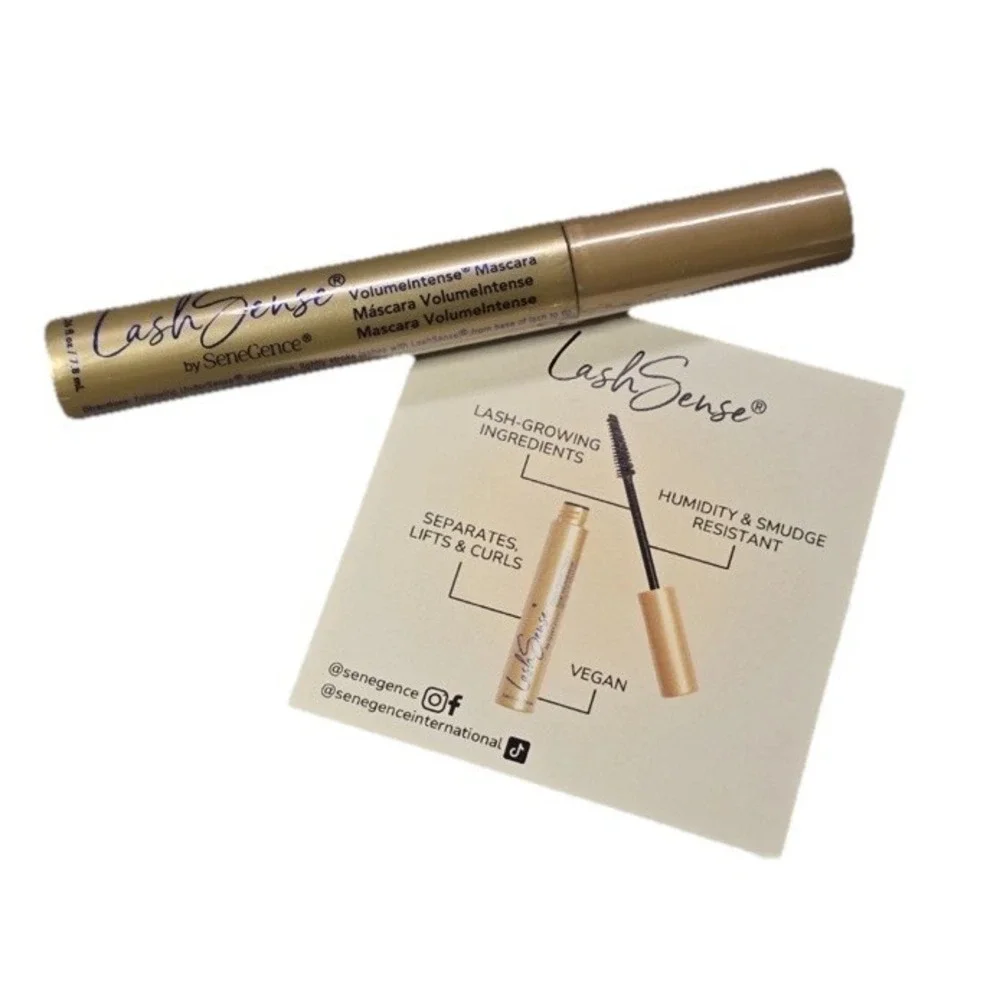 Senegence LashSense Volumizing Mascara BLACK Full Sz 0.26 fl oz NEW/SEALED RV$30